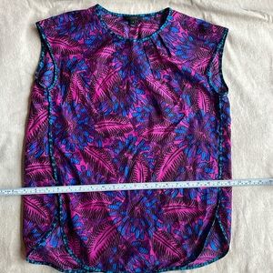 J. Crew Size 4 silk tank blouse with covered seams